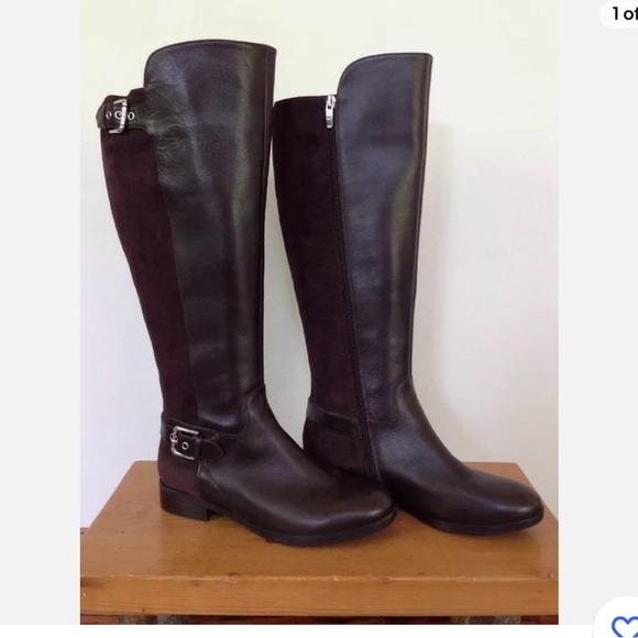 Marc Fisher Shoes - Marc Fisher Dark Brown Over the Knee Boots